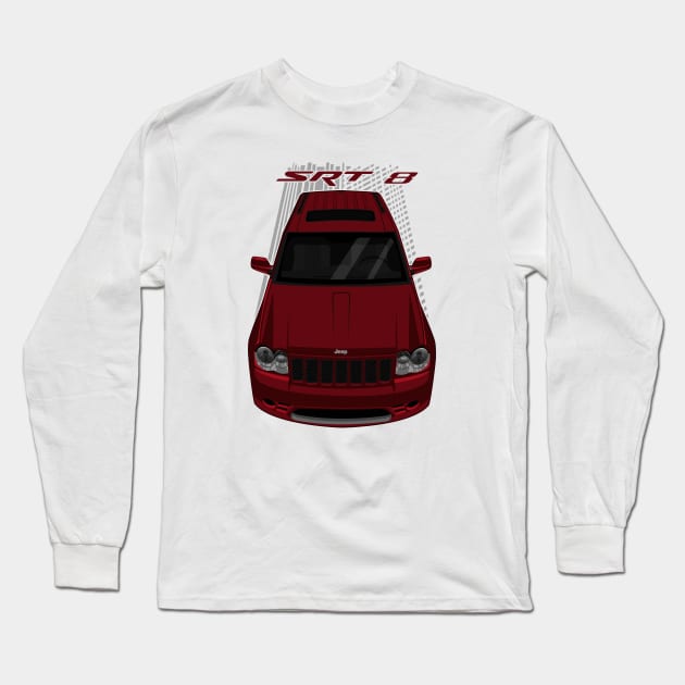 Jeep Grand Cherokee SRT 8 2006 - 2010 - Red Rock Long Sleeve T-Shirt by V8social